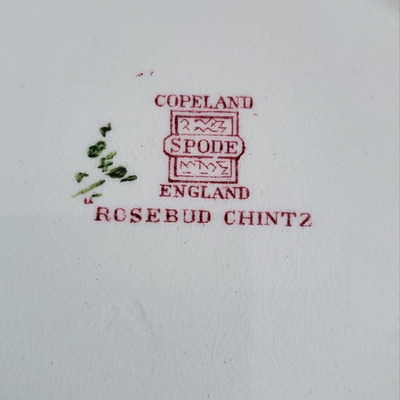Copeland Spode Rosebud Chintz  Replacement Square Salad / Luncheon Plate - Picture 6 of 7